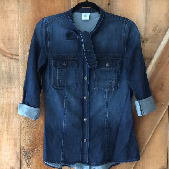 CABI dark denim top size XS - Picture 2 of 7